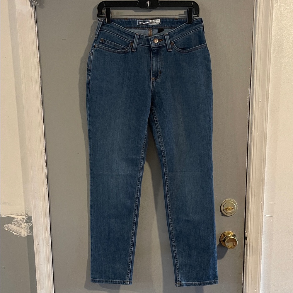 NWT Carhartt Women's Relaxed‎ Fit Jeans Size 2 Short